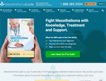 Tablet Screenshot of mesotheliomaguide.com